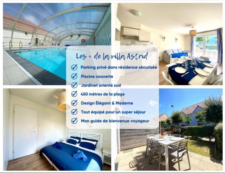 La Villa Astrid - 2 Chambres - Piscine - Mer - Parking Le Crotoy Bagian luar foto